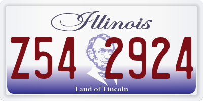 IL license plate Z542924