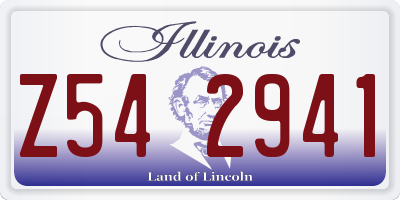 IL license plate Z542941