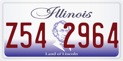 IL license plate Z542964