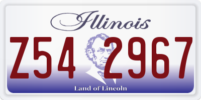 IL license plate Z542967