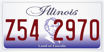 IL license plate Z542970