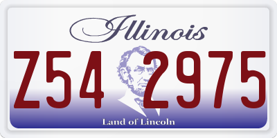 IL license plate Z542975