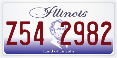 IL license plate Z542982