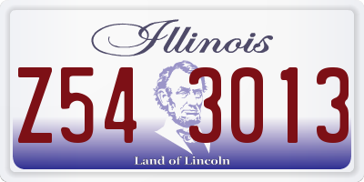 IL license plate Z543013