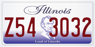 IL license plate Z543032