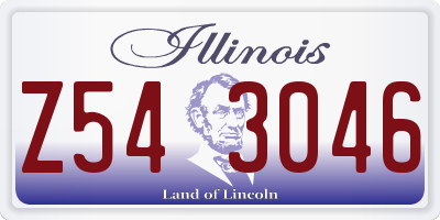 IL license plate Z543046