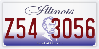 IL license plate Z543056
