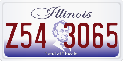 IL license plate Z543065