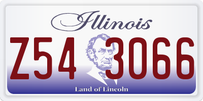 IL license plate Z543066