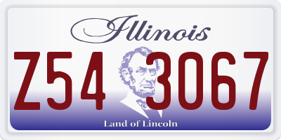 IL license plate Z543067