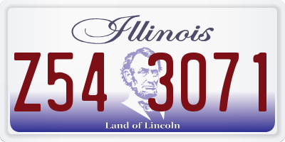 IL license plate Z543071