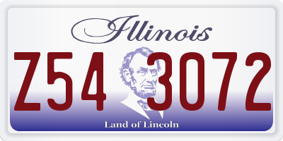 IL license plate Z543072