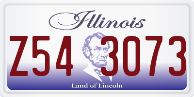 IL license plate Z543073