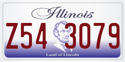 IL license plate Z543079