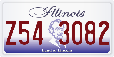 IL license plate Z543082