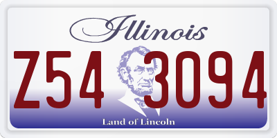 IL license plate Z543094