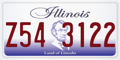 IL license plate Z543122