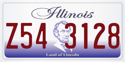 IL license plate Z543128