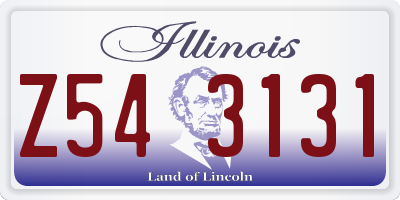 IL license plate Z543131
