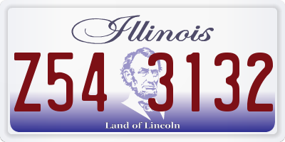 IL license plate Z543132