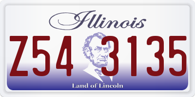 IL license plate Z543135