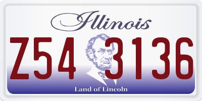 IL license plate Z543136
