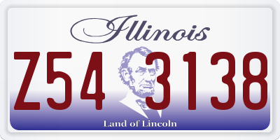 IL license plate Z543138