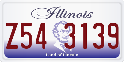 IL license plate Z543139