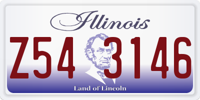 IL license plate Z543146