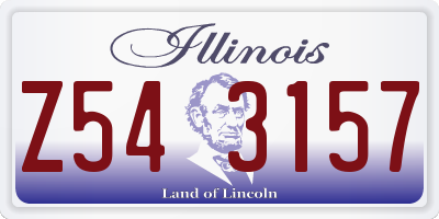 IL license plate Z543157
