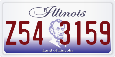 IL license plate Z543159