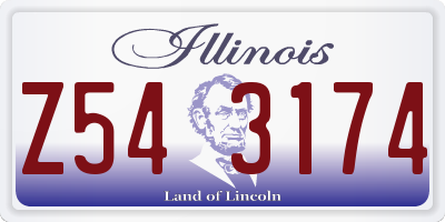 IL license plate Z543174