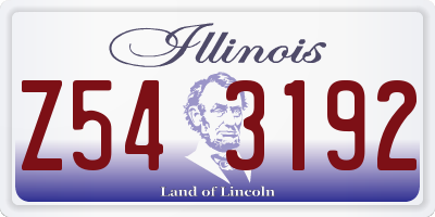 IL license plate Z543192