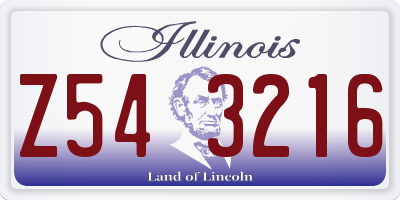 IL license plate Z543216