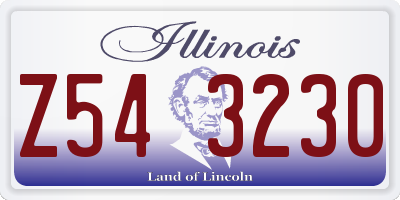 IL license plate Z543230