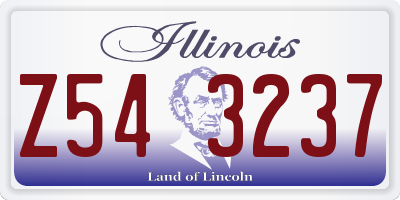 IL license plate Z543237