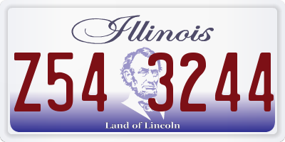 IL license plate Z543244