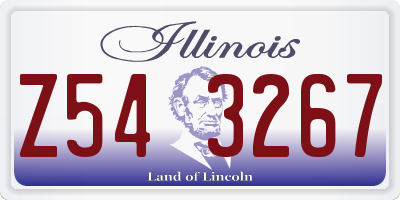 IL license plate Z543267