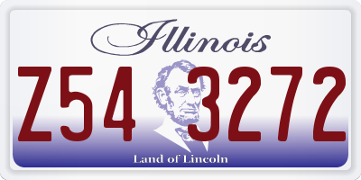 IL license plate Z543272