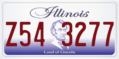 IL license plate Z543277