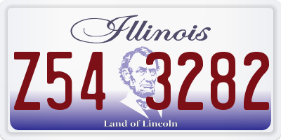 IL license plate Z543282