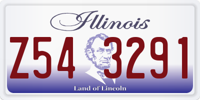 IL license plate Z543291