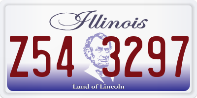 IL license plate Z543297