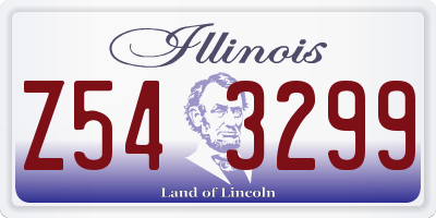 IL license plate Z543299