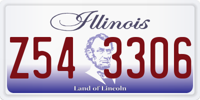 IL license plate Z543306