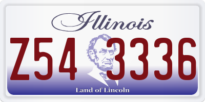 IL license plate Z543336