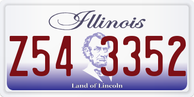 IL license plate Z543352