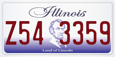 IL license plate Z543359