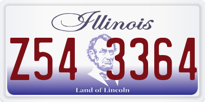 IL license plate Z543364