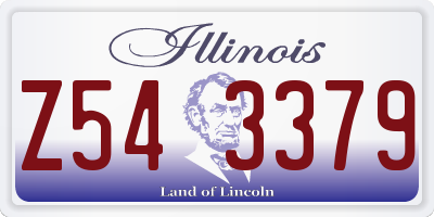 IL license plate Z543379